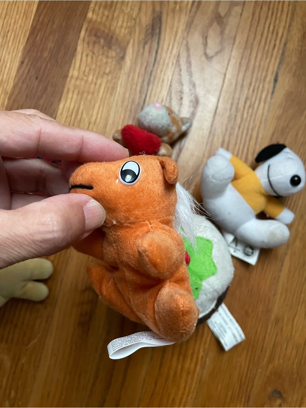 Plush Orange Turtle Small Pet Toy